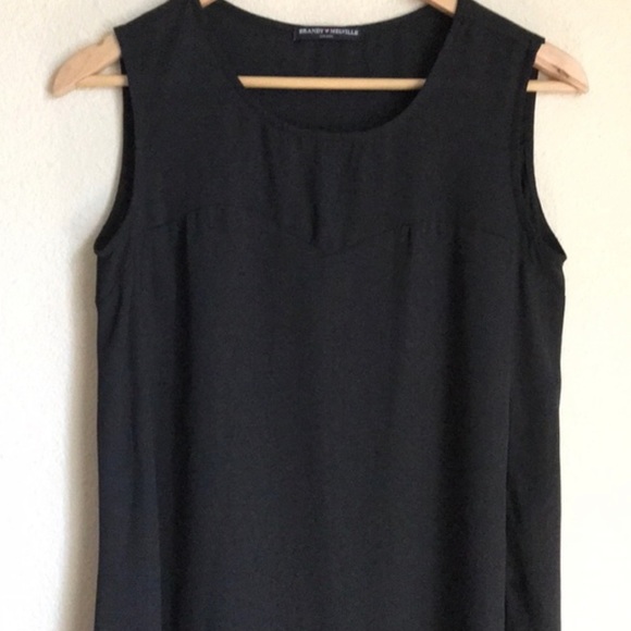 Brandy Melville Black Darya Flowy Sheer Shift Mini Length Dress - Picture 6 of 10